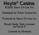Hoyle Casino Title Screen